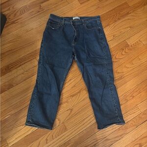 Abercrombie & Fitch 33/16 S Dark Wash “The Ankle Straight High Rise Jean”